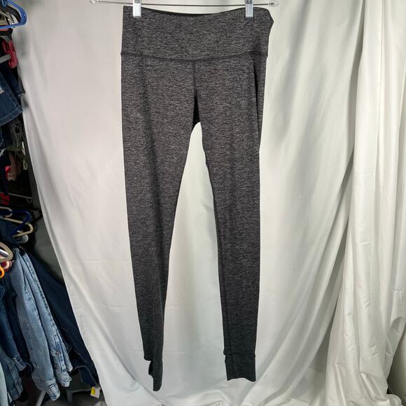 Yogalicious Heather Gray High Waist Leggings Small Hidden Pocket Stretch Stirrup - Picture 14 of 14